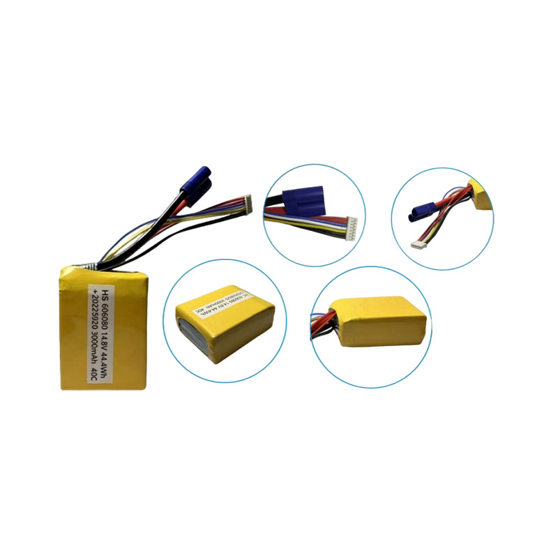 14.8V 3000mAh 606080 4S1P 40C High-Rate Lithium-Ion Battery Pack