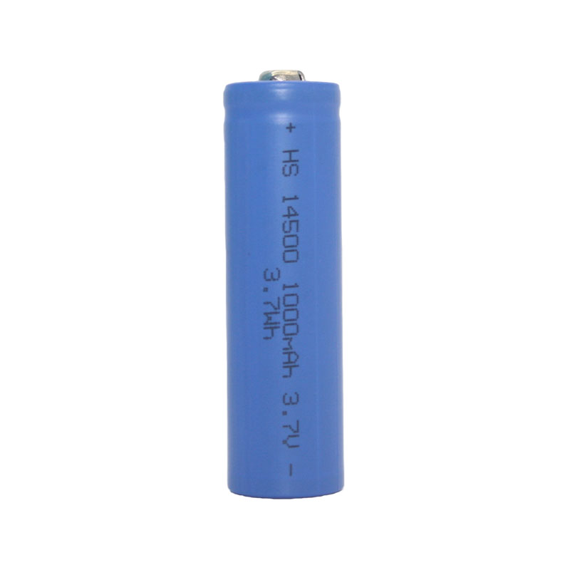 Cylindrical Lithium Battery, 3.2V, 600mAh, 14500mAh, With Wiring and JST Terminals