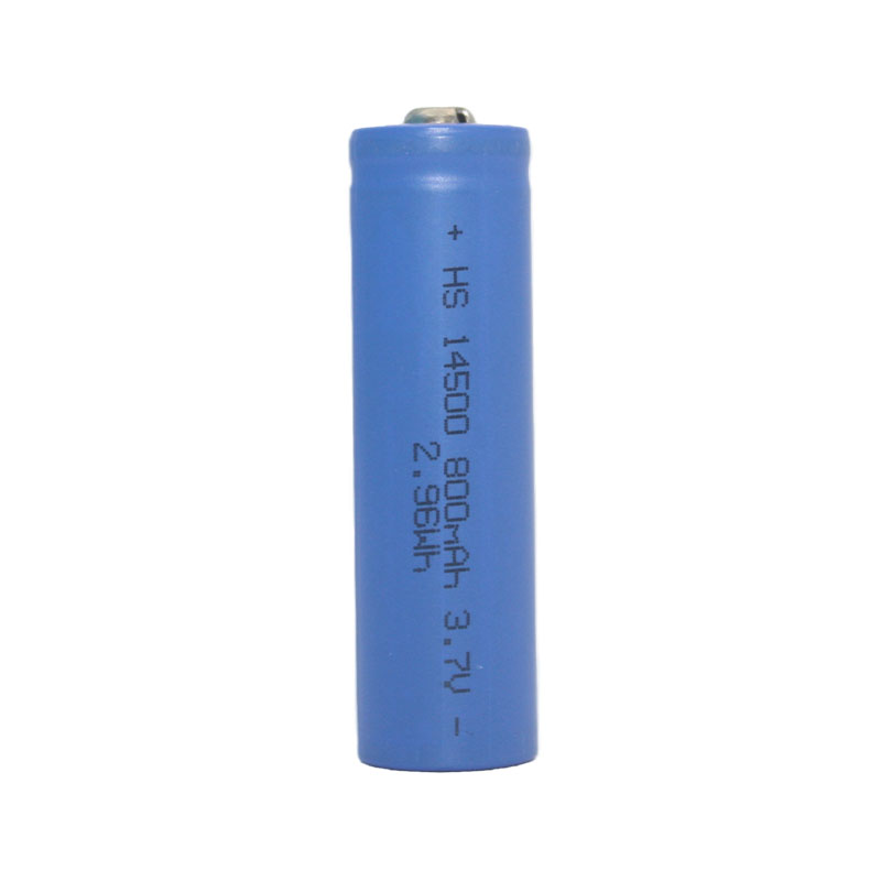 Cylindrical Lithium Battery, 3.2V, 600mAh, 14500mAh, With Wiring and JST Terminals