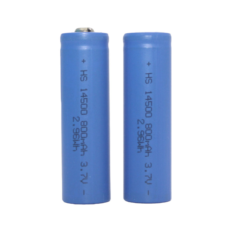 Cylindrical Lithium Battery, 3.2V, 600mAh, 14500mAh, With Wiring and JST Terminals